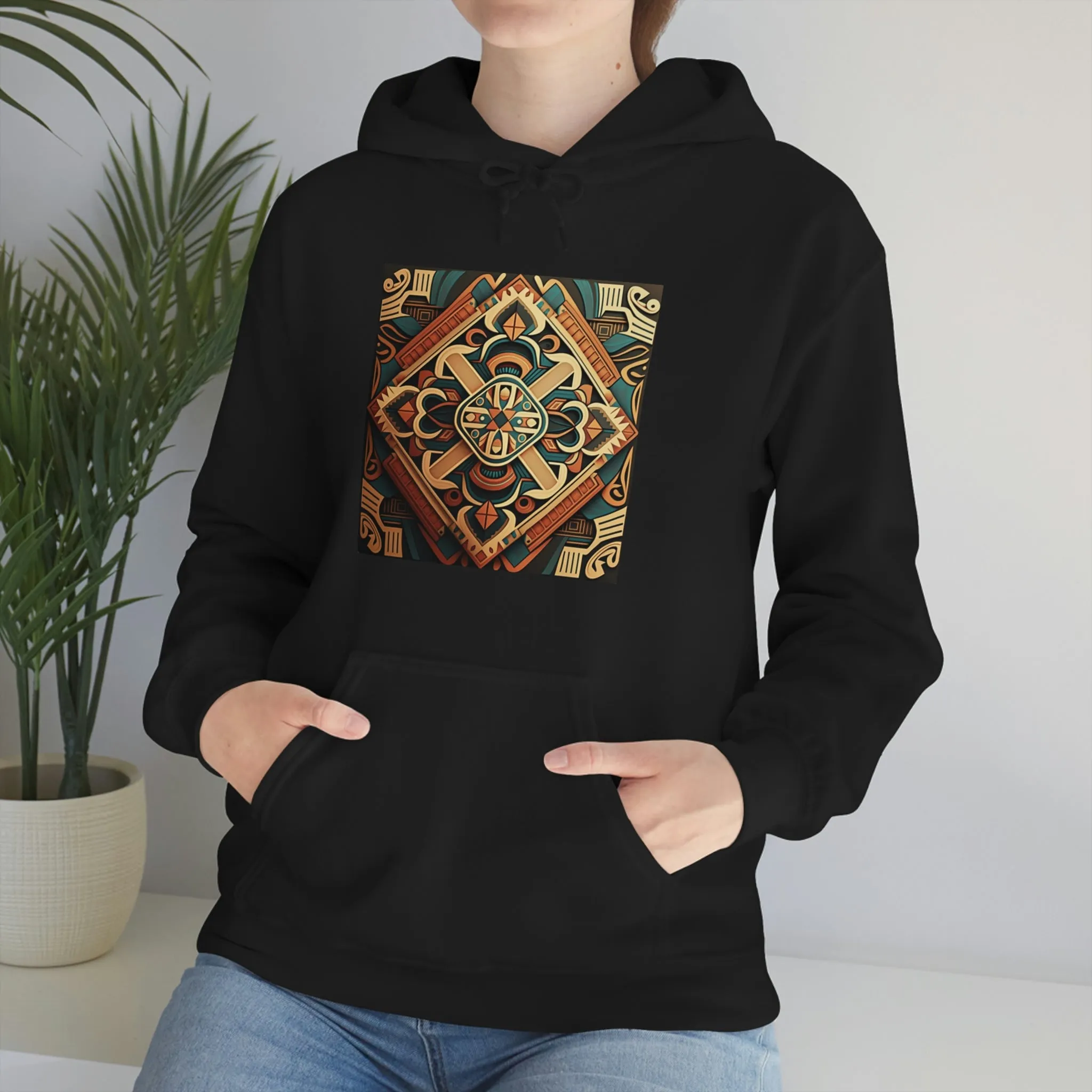 Geometric Shield Hoodie